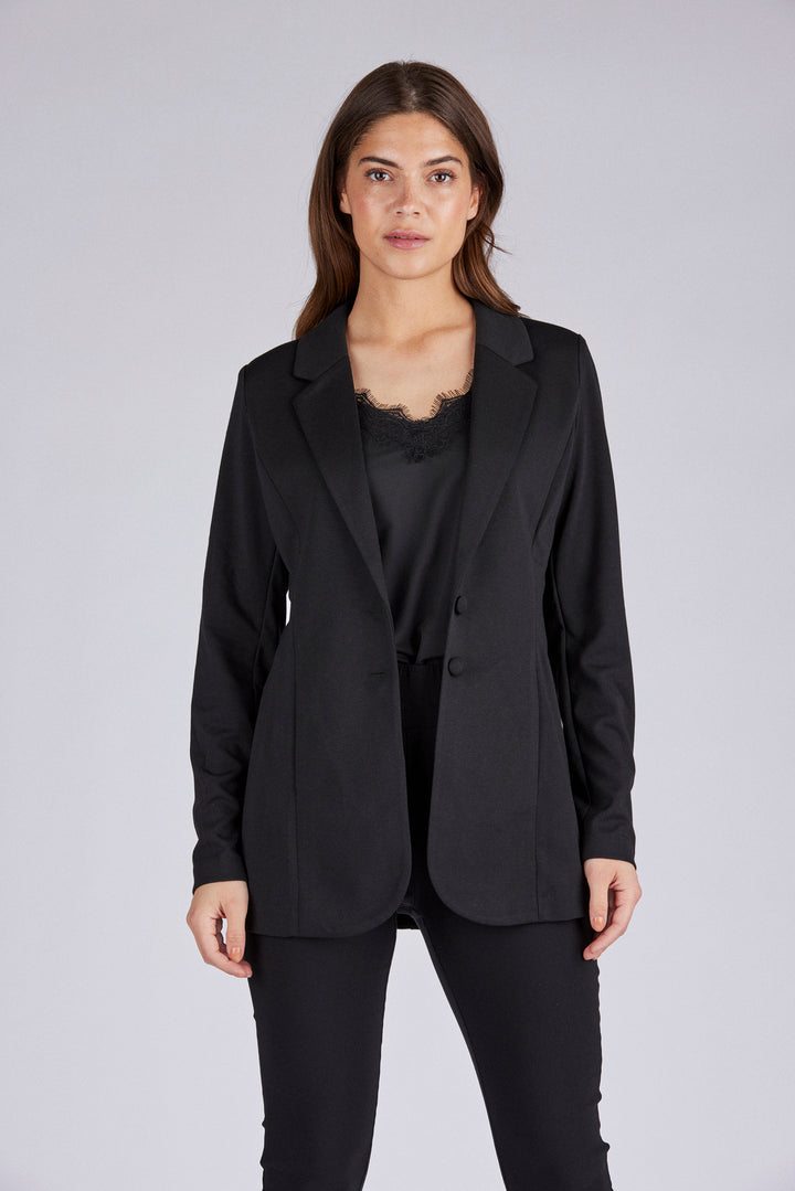 FQNANNI - FIGURBETONTER BLAZER - SCHWARZ