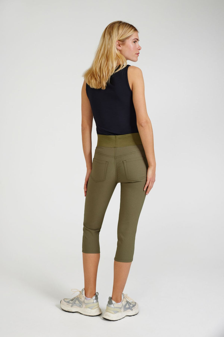 FQSHANTAL - POWER CAPRIHOSE - GRUN