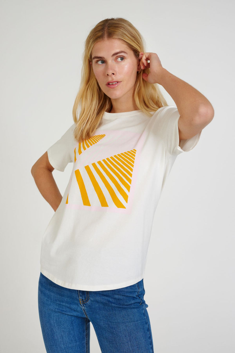 FQFENJAL - T-SHIRT - ORANGE