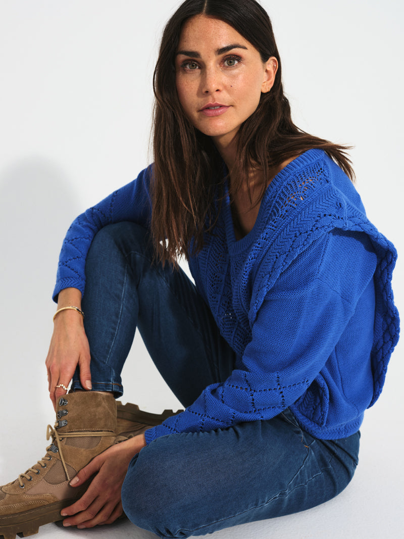 FQLIBBY - PULLOVER - BLAU