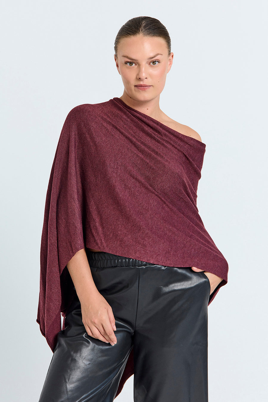 FQCLAUDISSE – PONCHO - BORDEAUX