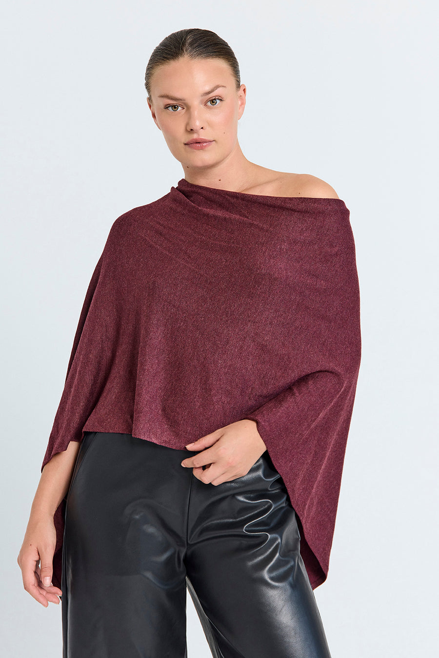 FQCLAUDISSE – PONCHO - BORDEAUX