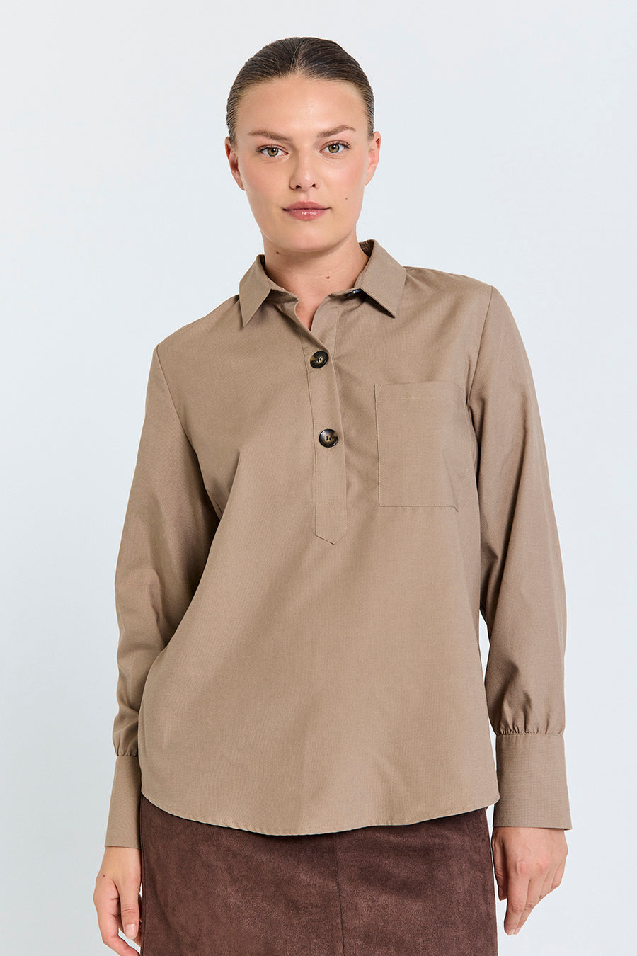 FQFLYNN - HEMD - BRAUN