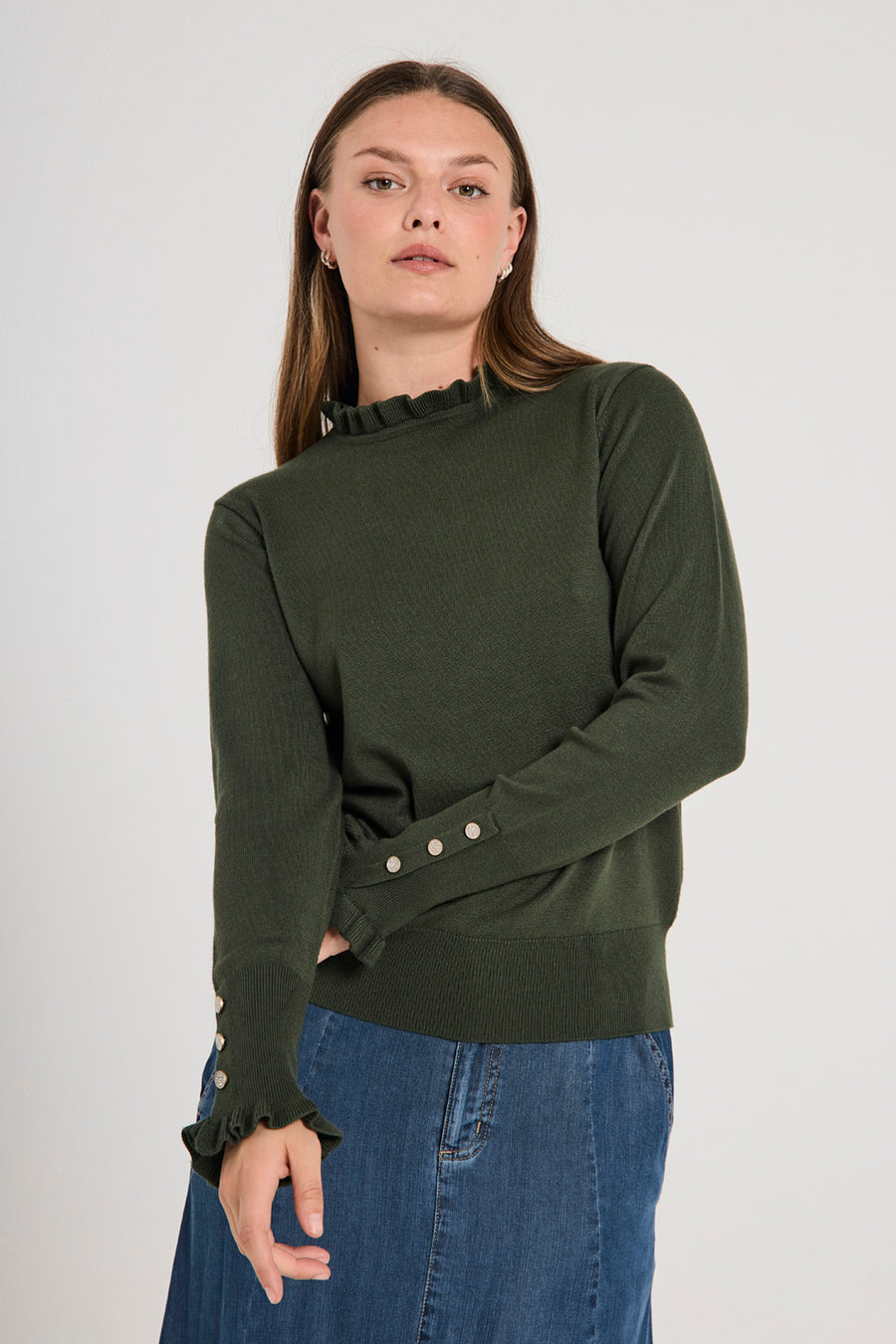 FQKATIE - PULLOVER - GRÜN