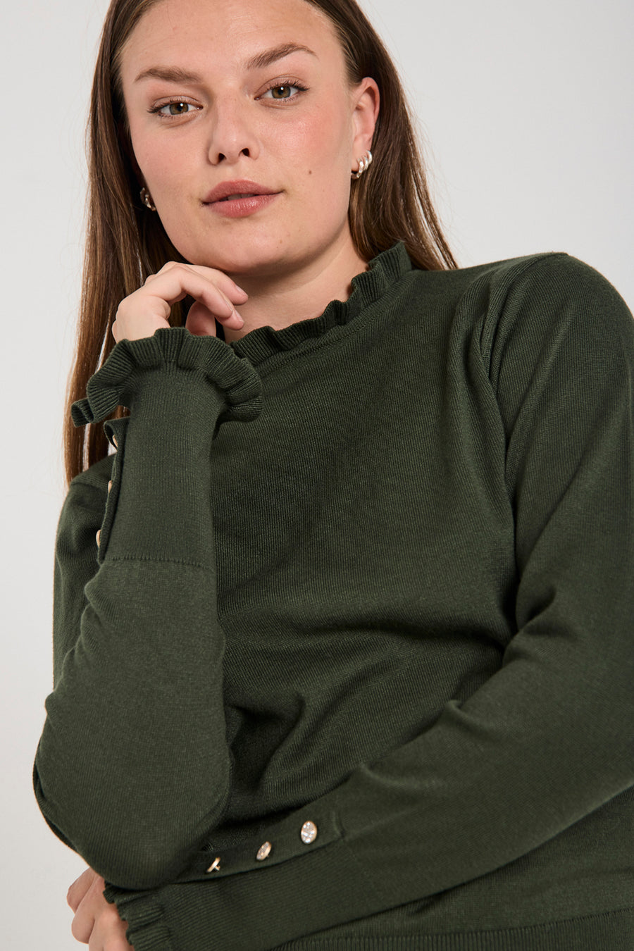 FQKATIE - PULLOVER - GRÜN