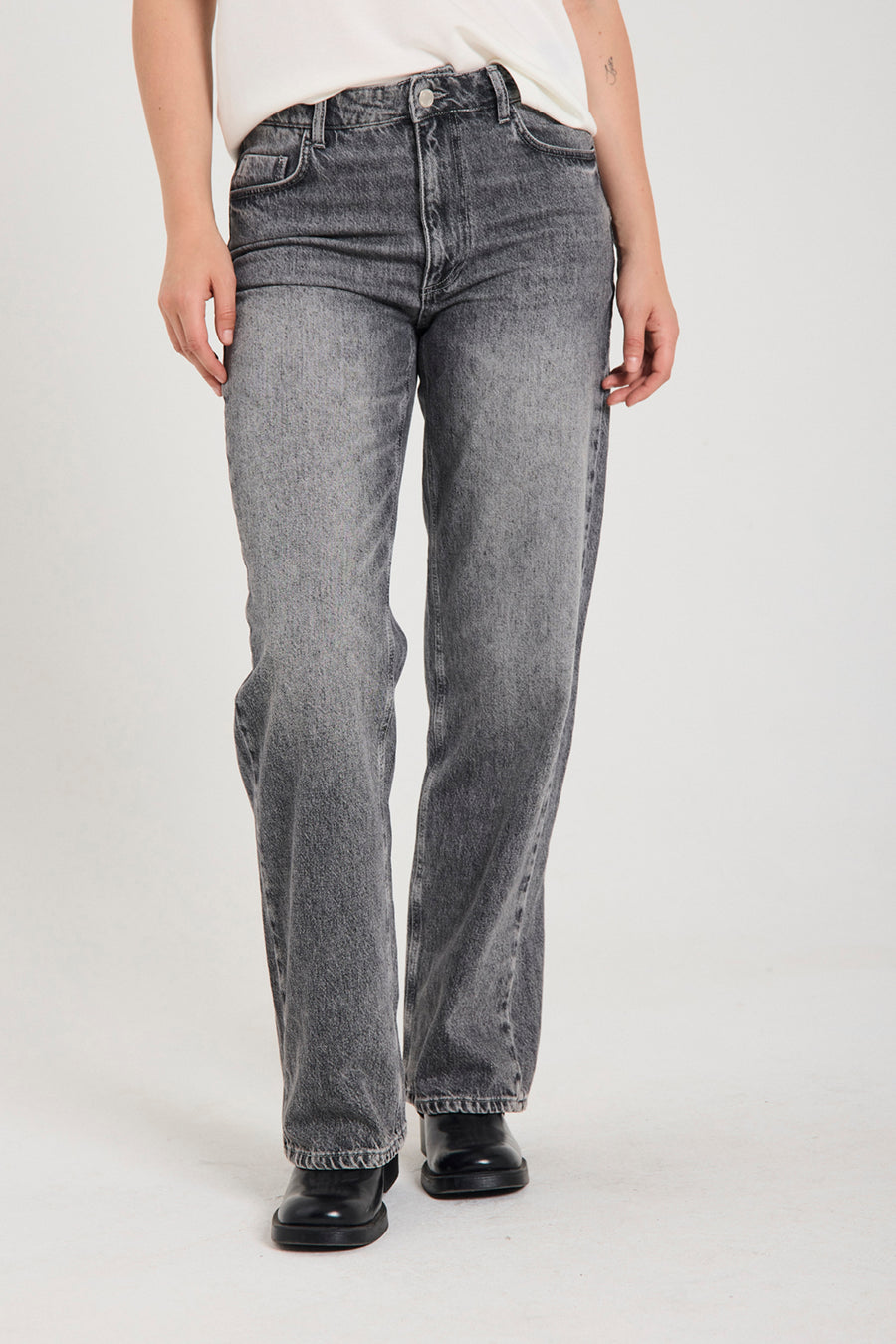 FQCELINE - JEANS - GRAU