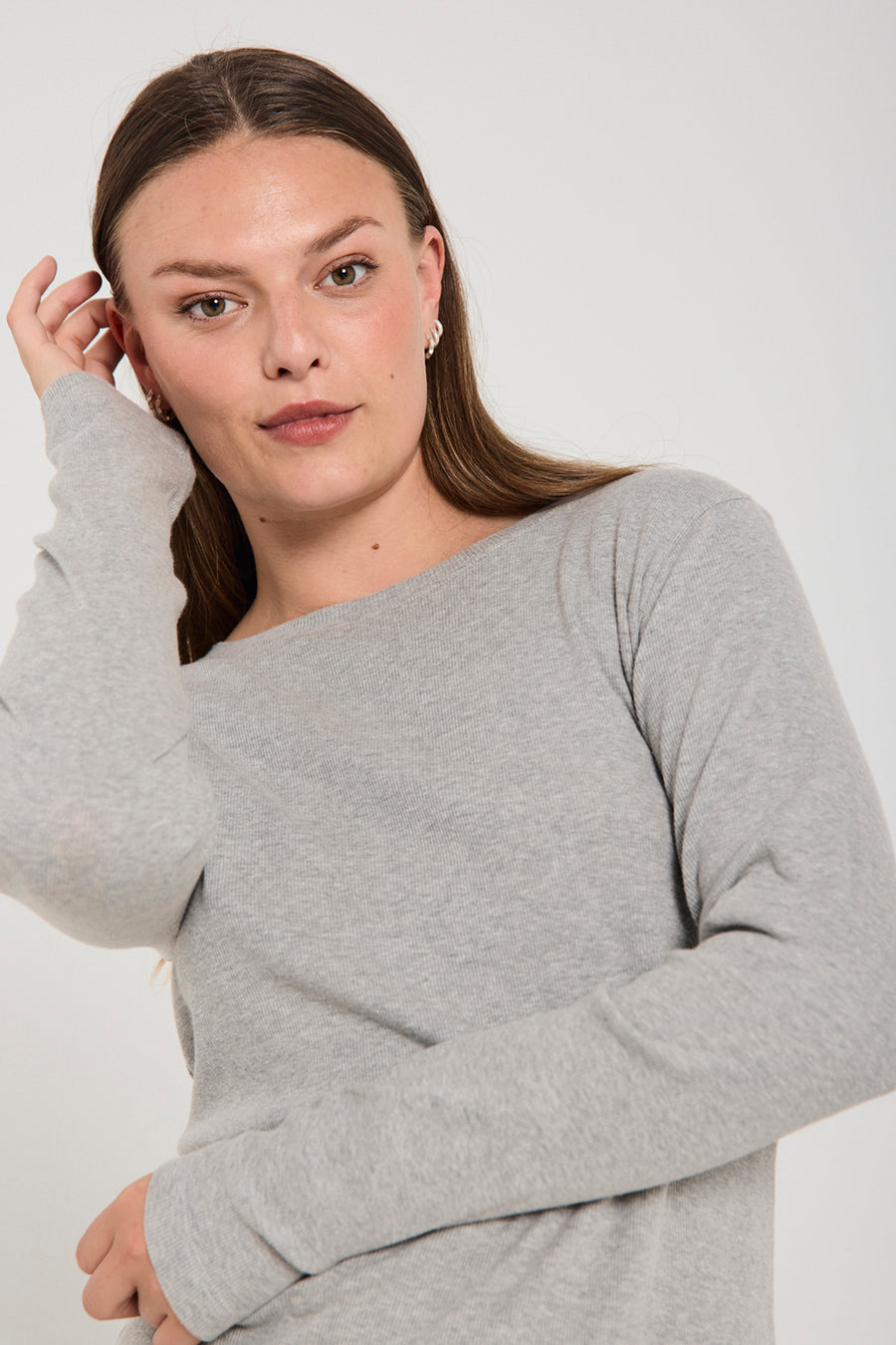FQEVELYN – LANGARM-T-SHIRT - GRAU