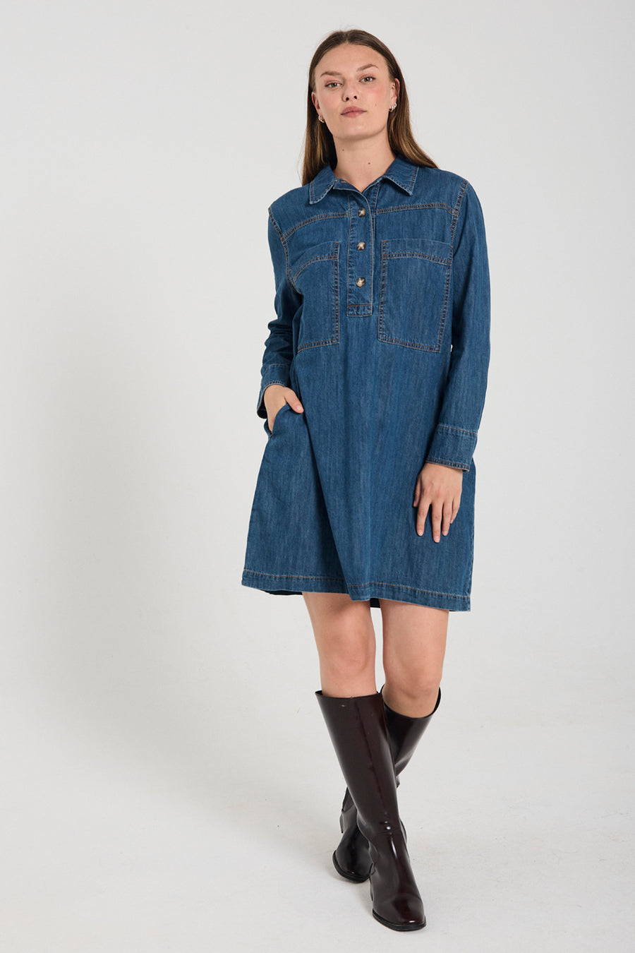FQZAMAN - KLEID - BLAU
