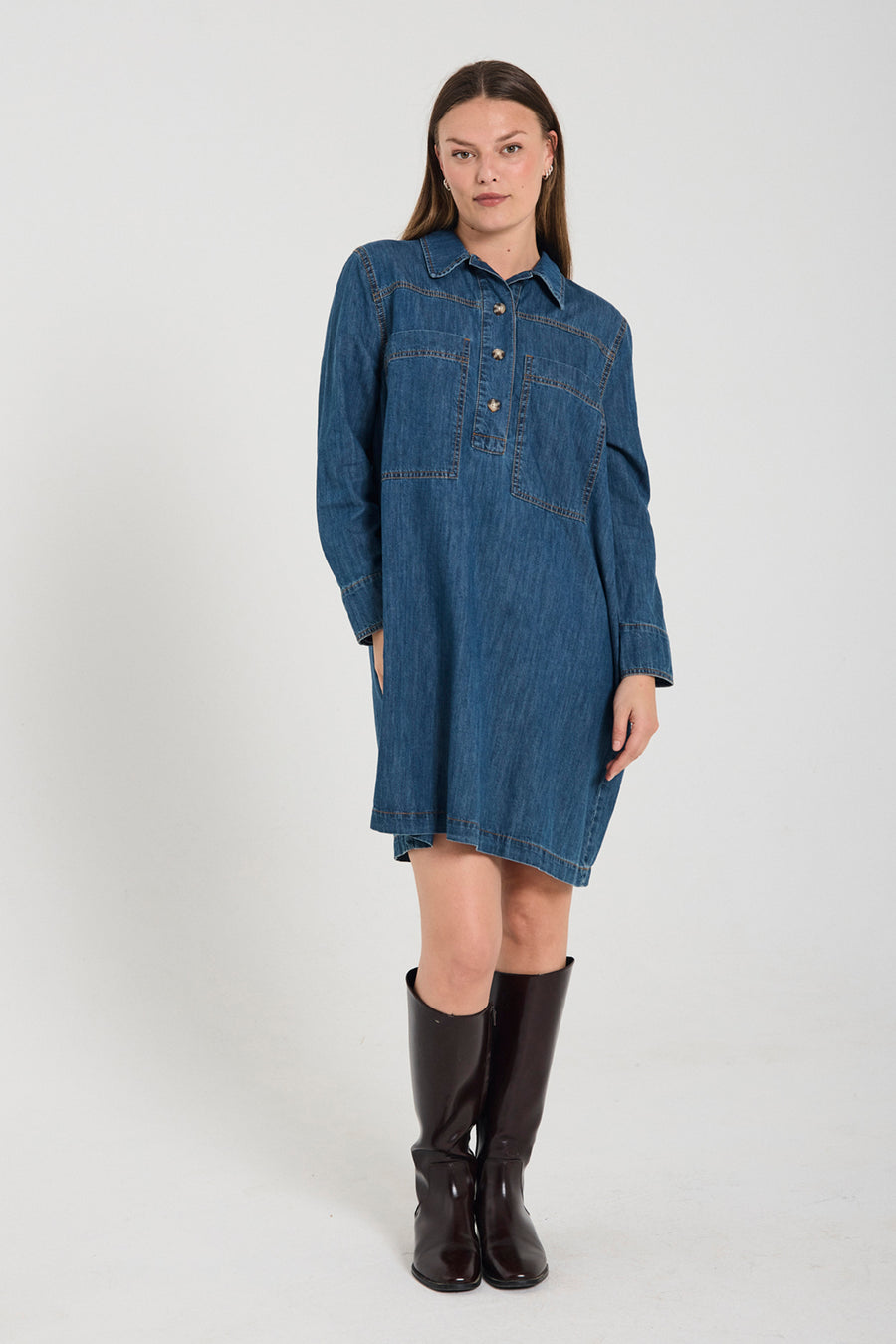 FQZAMAN - KLEID - BLAU