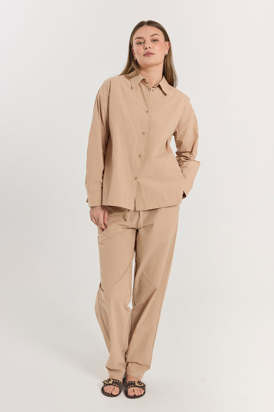 FQJALLY - HOSE - BEIGE