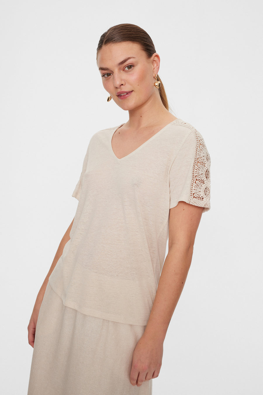 FQHERA - T-SHIRT - BEIGE