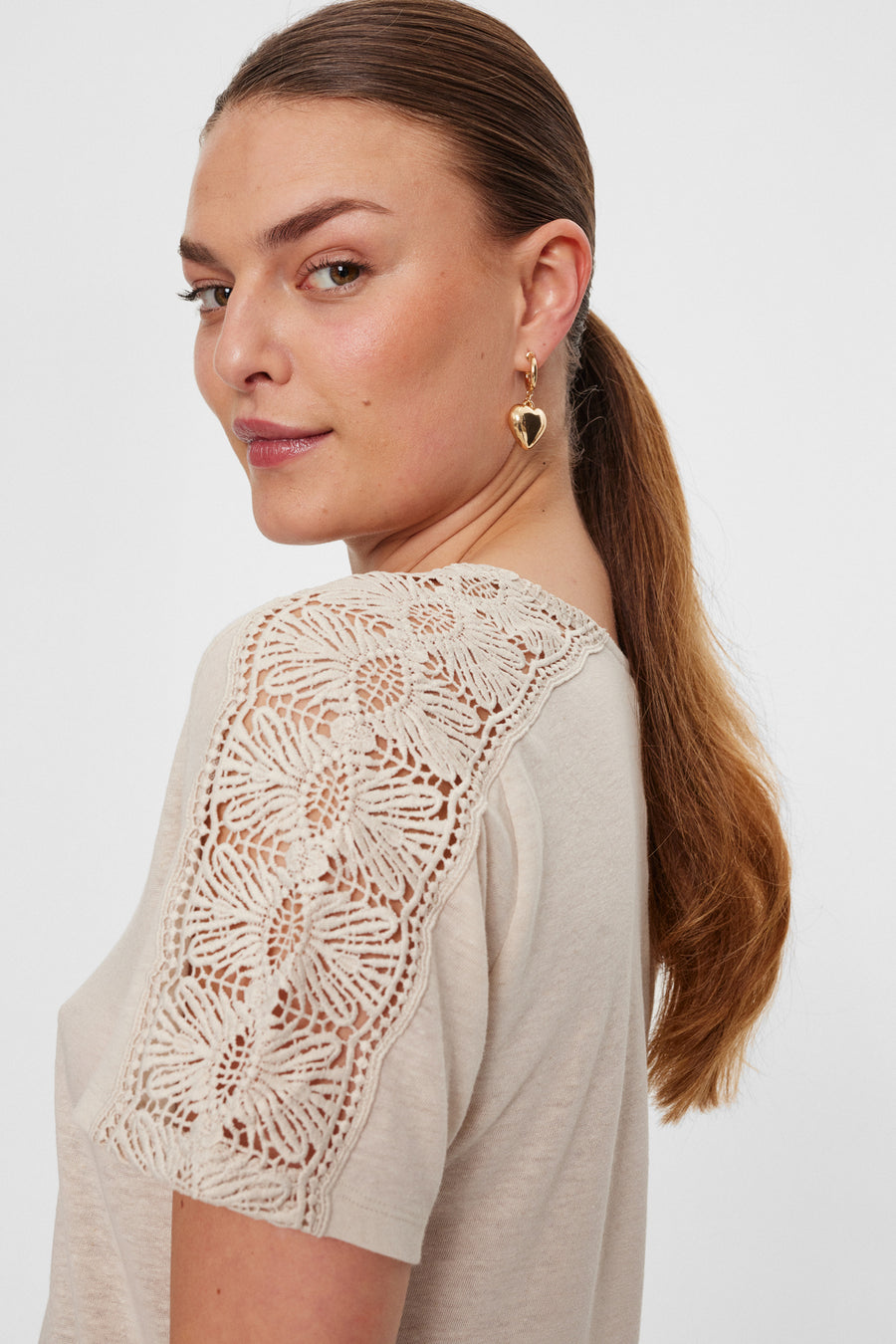 FQHERA - T-SHIRT - BEIGE
