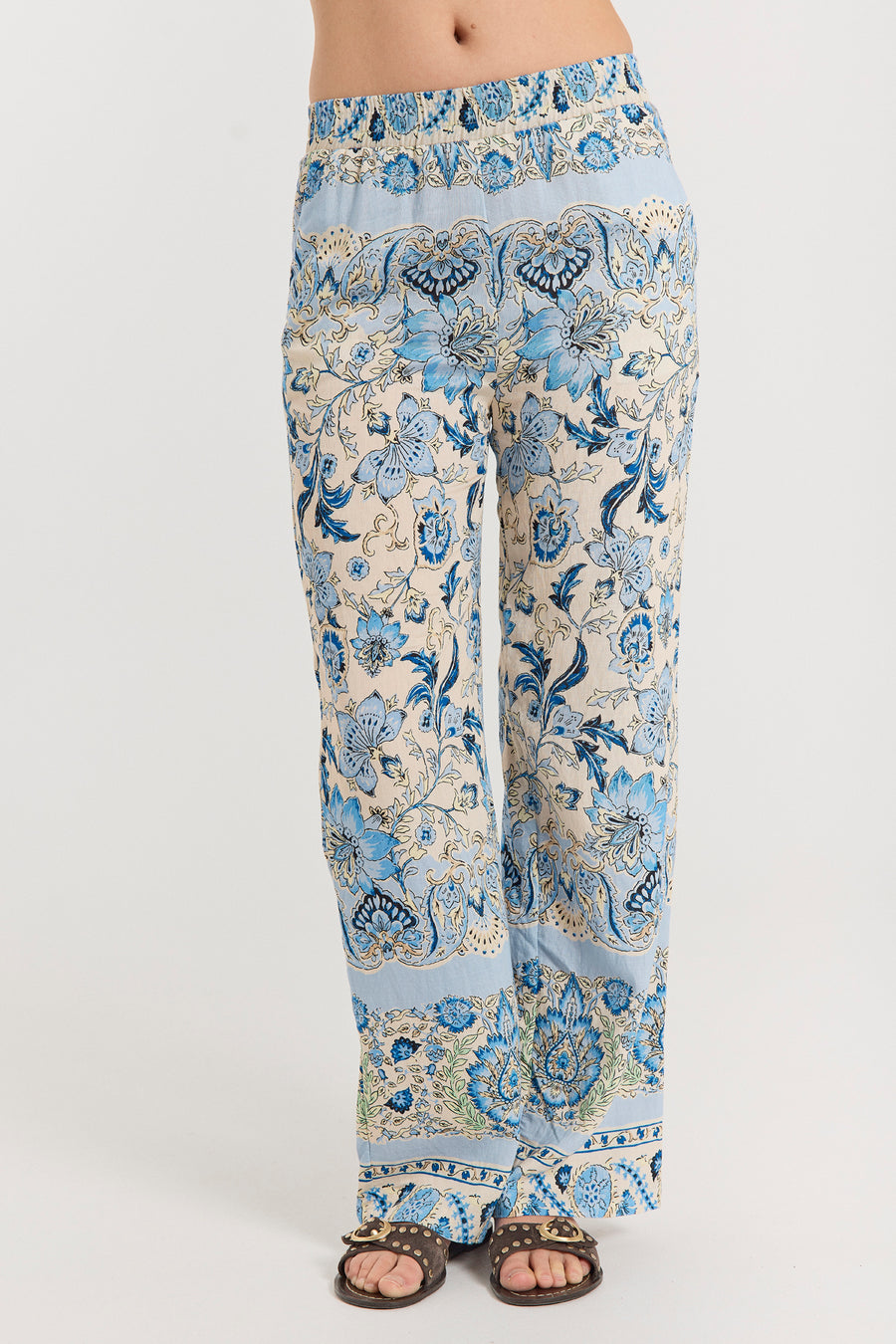 FQLISA - HOSE MIT PRINT - BLAU