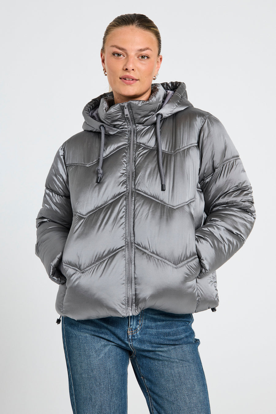 FQSHORTY - JACKE - SILBER