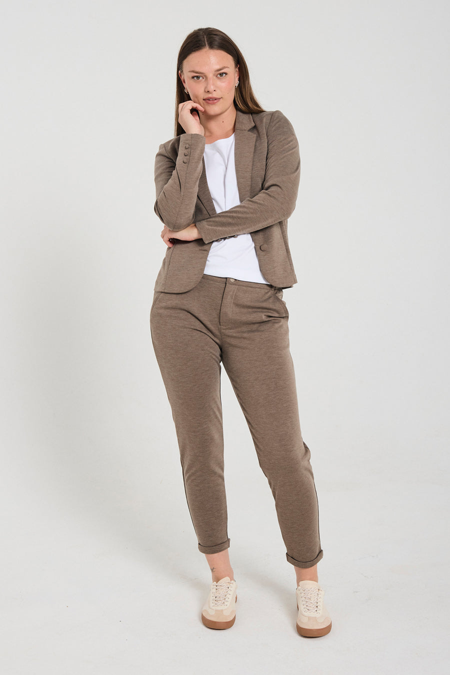 FQNANNI - KNÖCHELHOSE - BRAUN