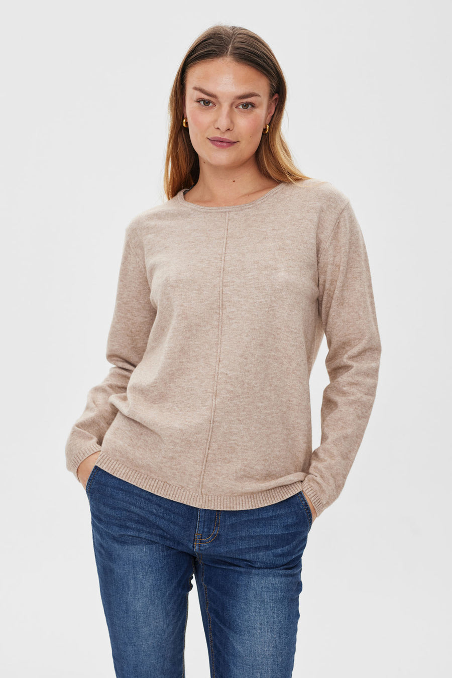 FQCLAURA - PULLOVER - BEIGE