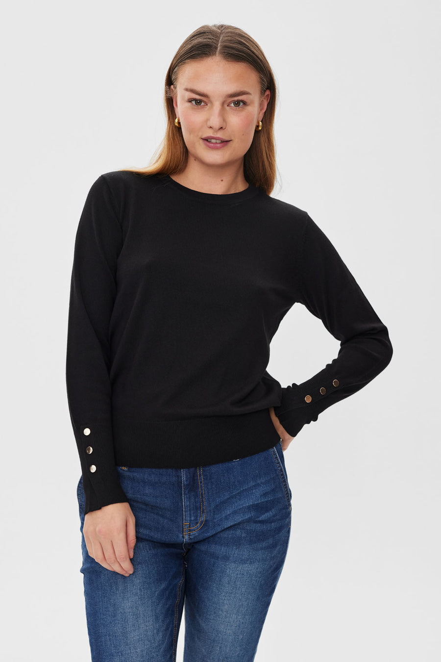 FQKATIE - PULLOVER - SCHWARZ