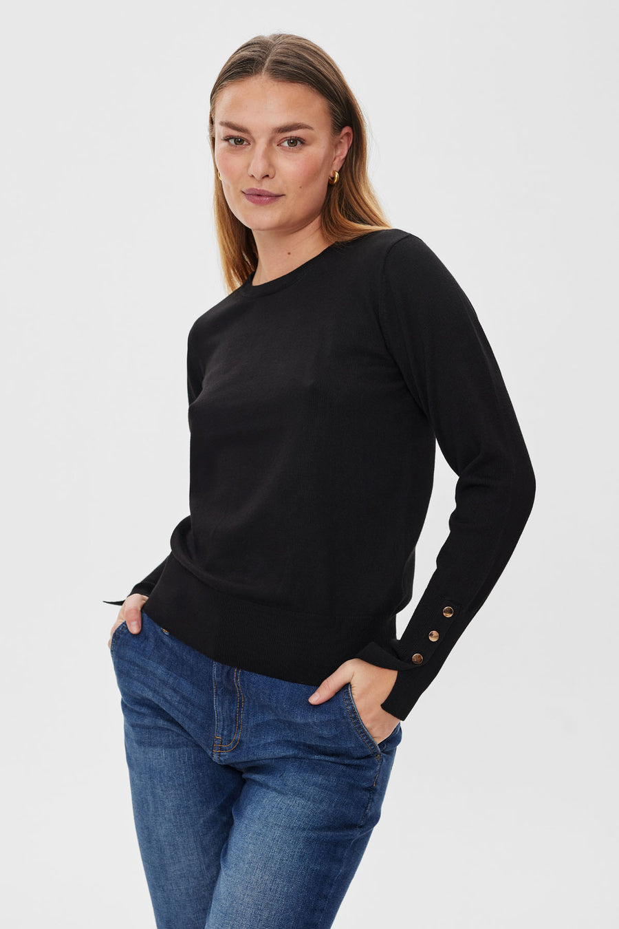 FQKATIE - PULLOVER - SCHWARZ