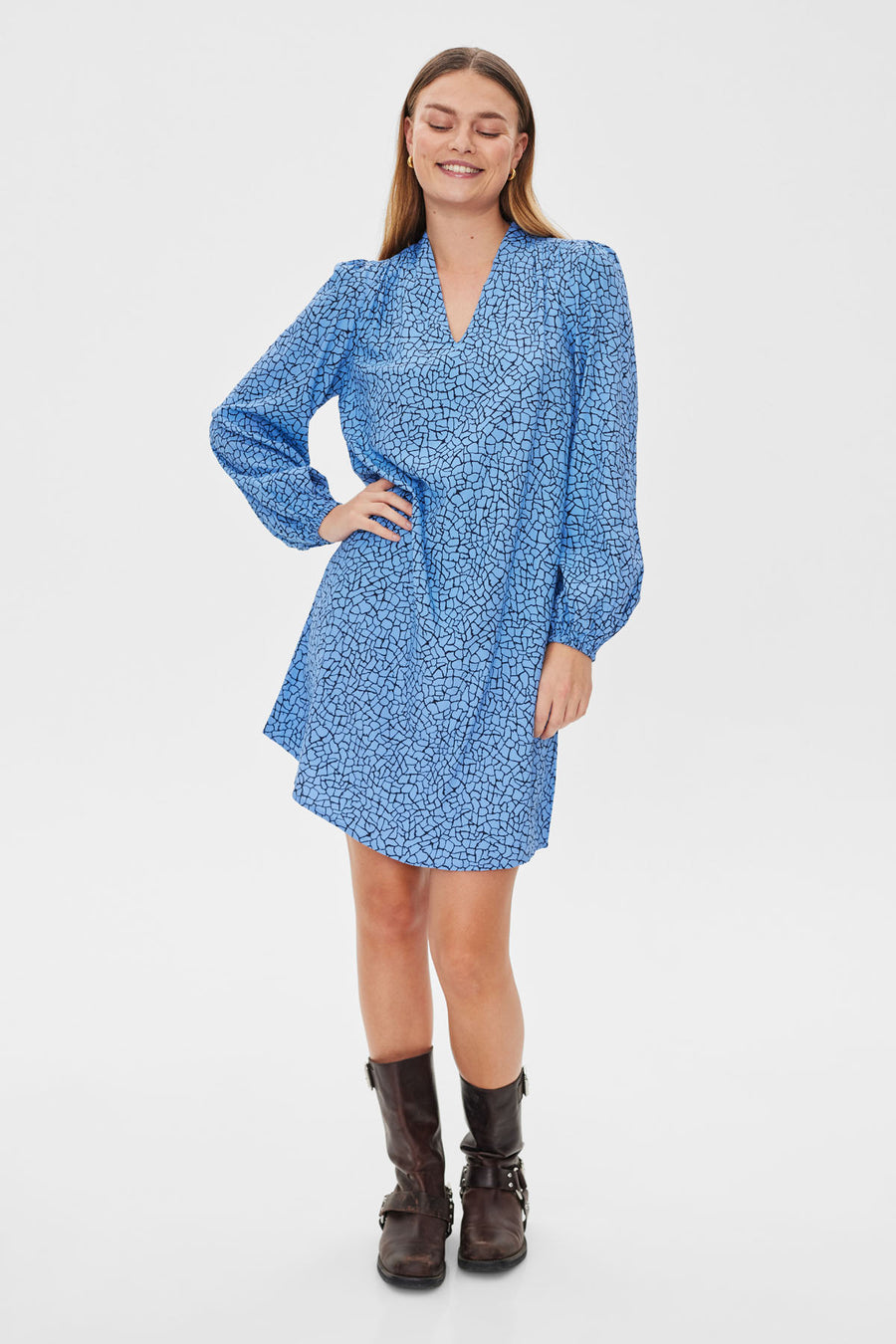 FQAMALIA - KLEID - BLAU