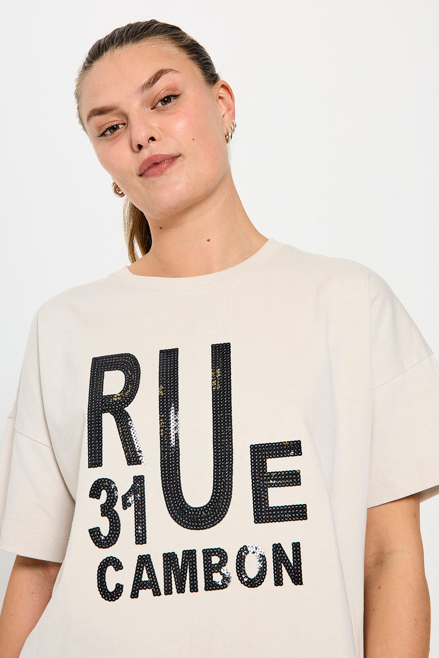 FQCAROL - T-SHIRT - BEIGE