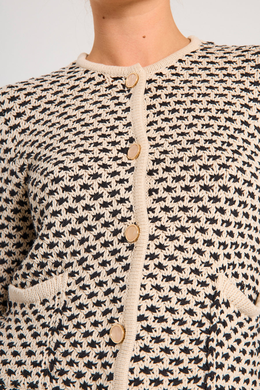 FQCOTLA - CARDIGAN - BEIGE