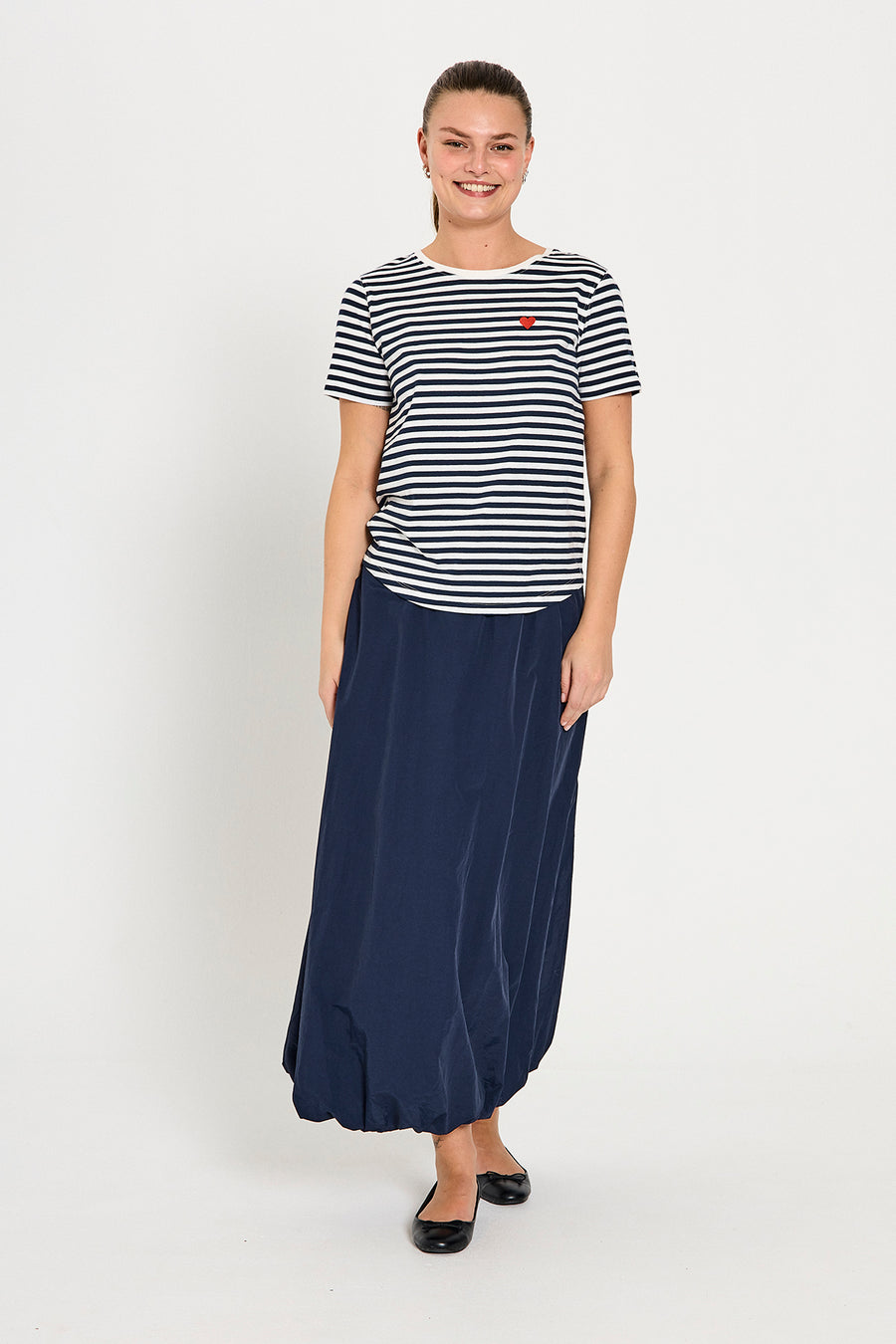 FQMIAN - T-SHIRT - WEISS UND BLAU