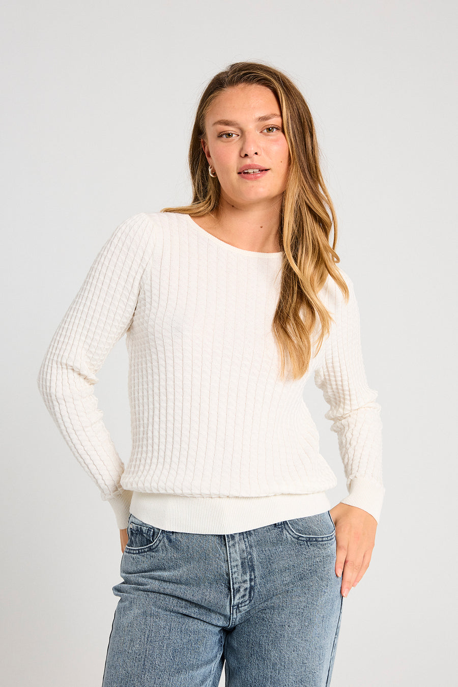FQDODO - PULLOVER - WEISS