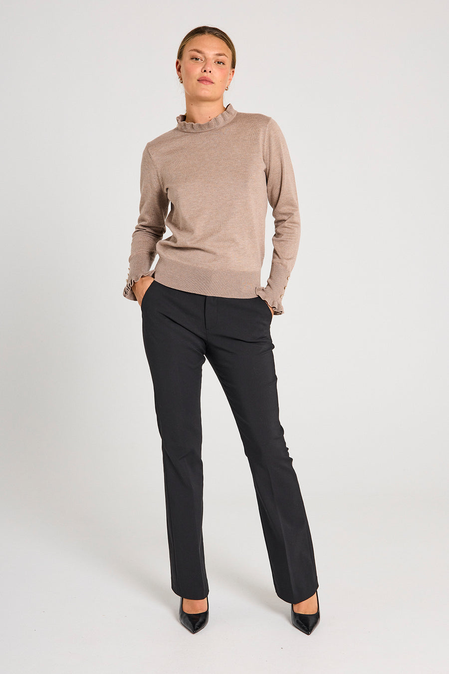 FQKATIE - PULLOVER - BEIGE