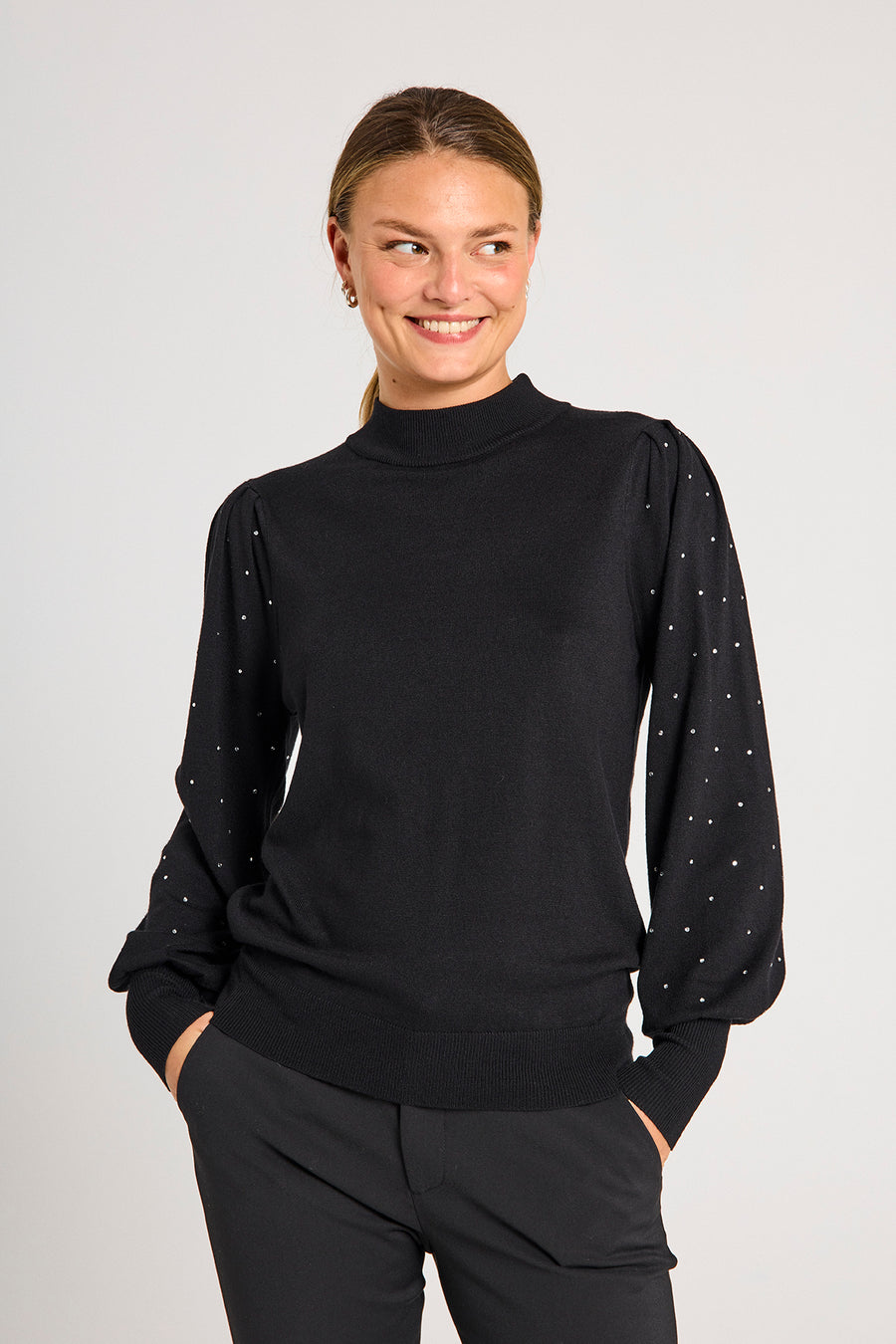 FQDOTKA - PULLOVER - SCHWARZ