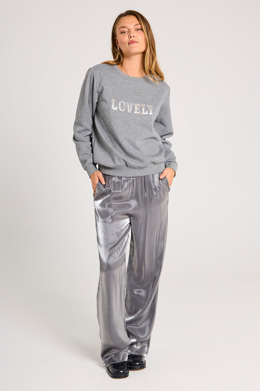 FQKAMELA - PULLOVER - GRAU