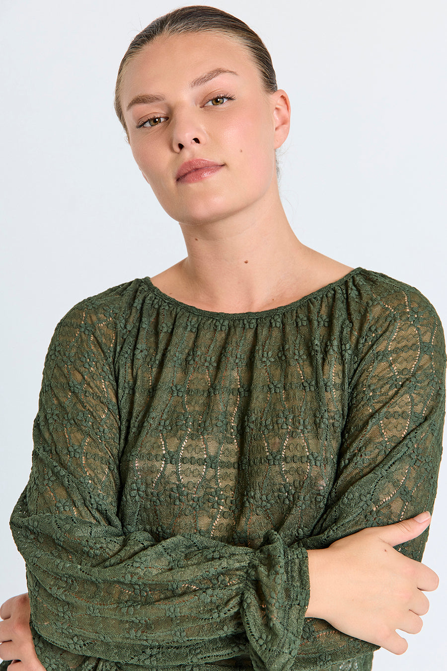 FQIBENA - BLUSE - GRÜN