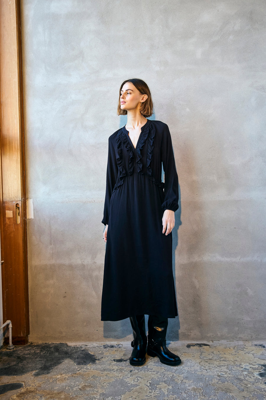 FQBLUMA - KLEID - SCHWARZ