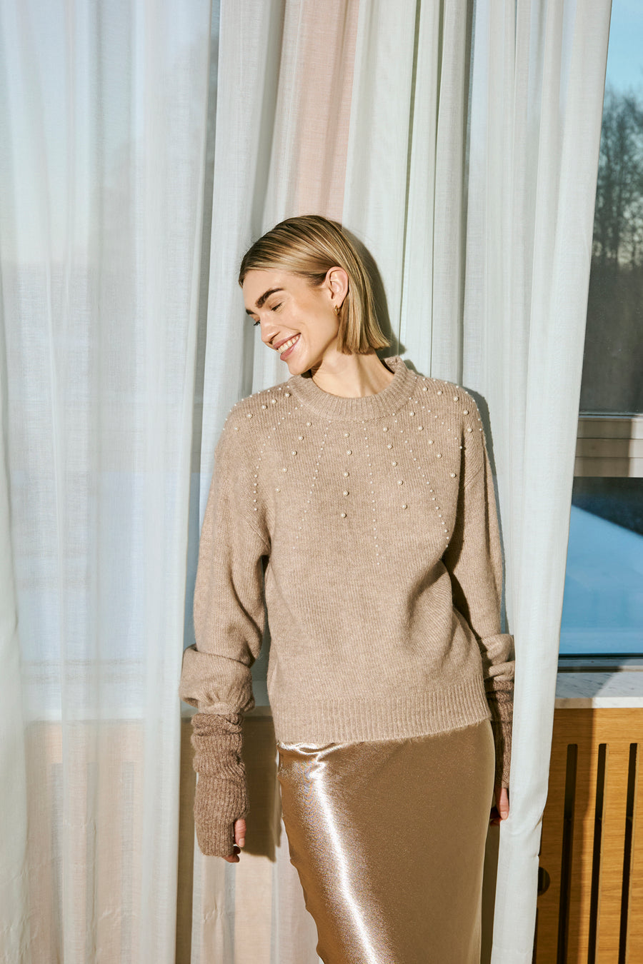 FQPEARL - PULLOVER - BEIGE
