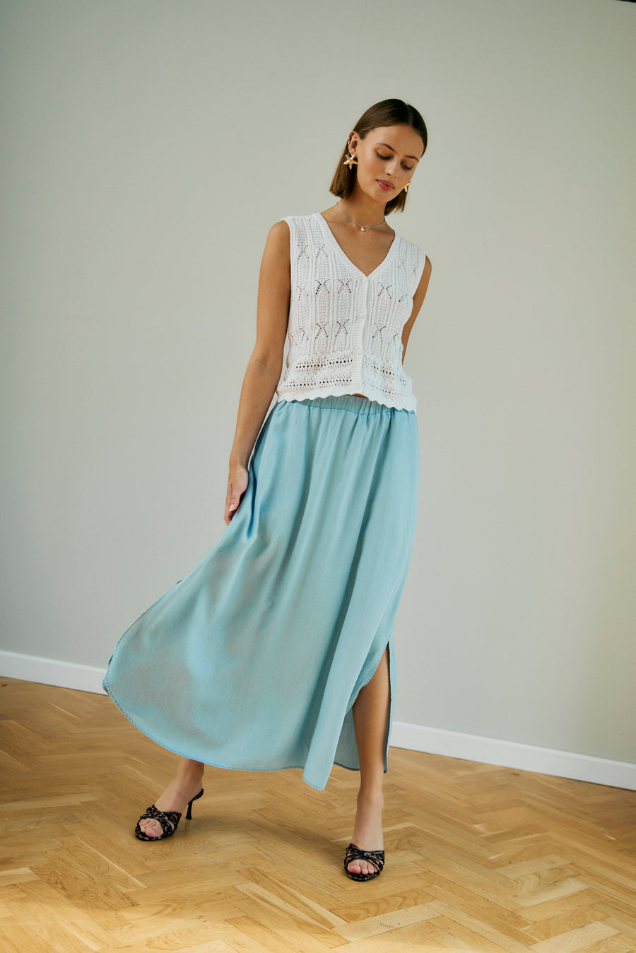 FQCARLY – ROCK IM DENIM-LOOK - BLAU