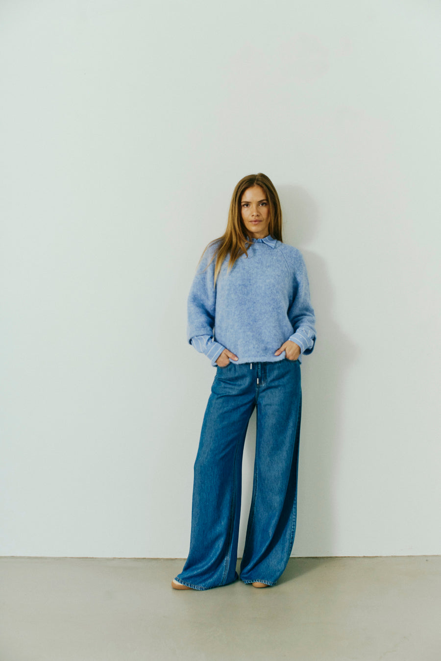 FQMILO - DENIM HOSE - BLAU