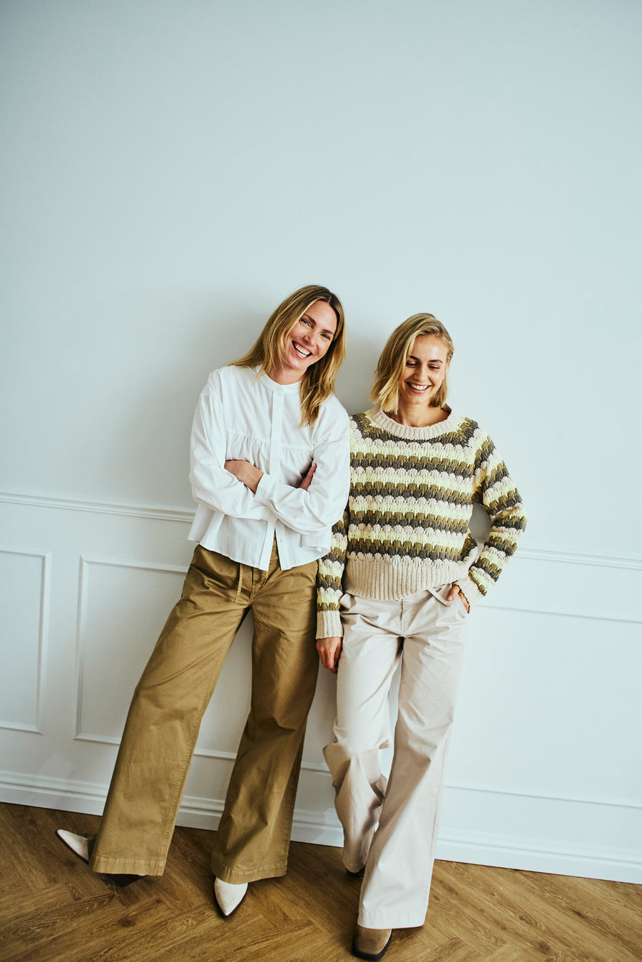 FQINGA – HOSE MIT BÄNDERN - BRAUN