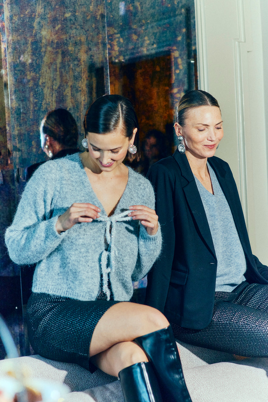 FQNANNI - BLAZER - SCHWARZ