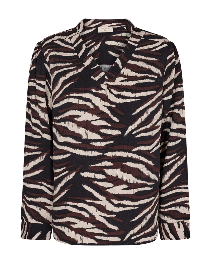 FQCAMELI BLUSE - SCHWARZ