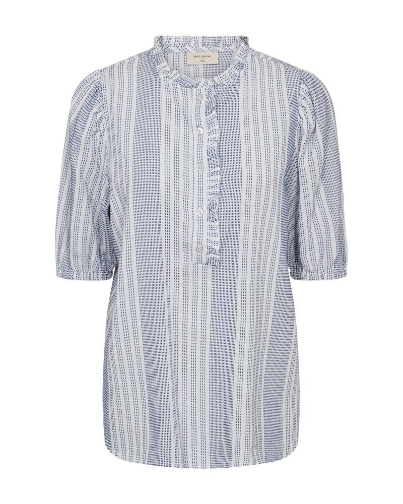 FQNOLLIE - GESTREIFTES HEMD - GELB UND  BLAU