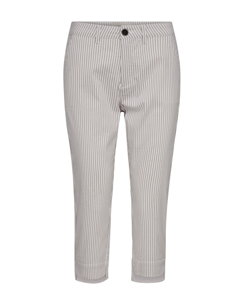 FQREX - GESTREIFTE CAPRIHOSE - BRAUN