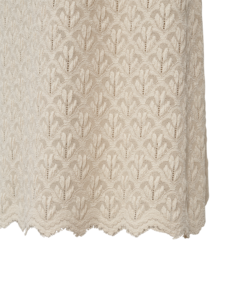 FQRIGGA - ROCK MIT SPITZE - BEIGE