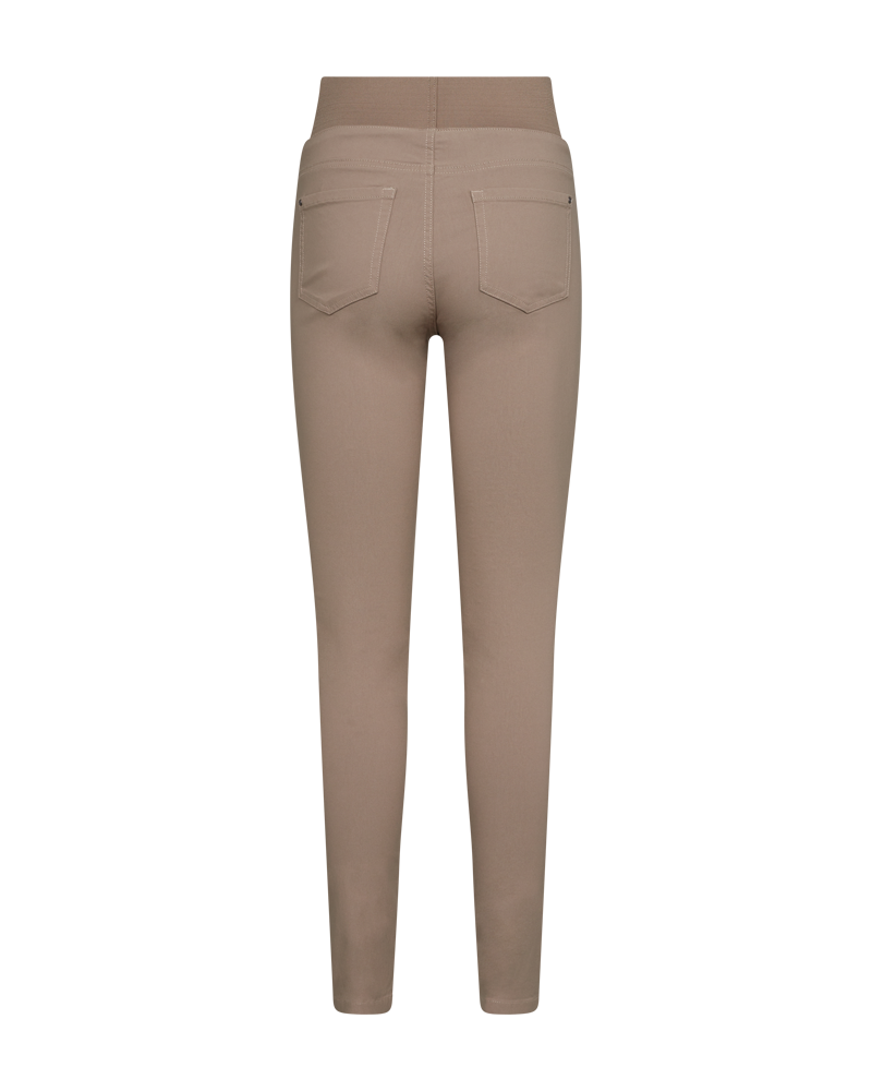 FQSHANTAL - POWER HOSE MIT ELASTICHEM BUND - BEIGE