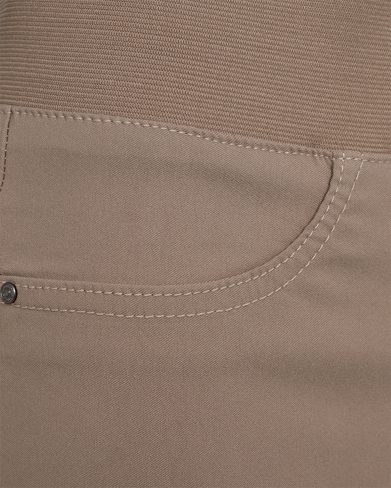 FQSHANTAL - POWER HOSE MIT ELASTICHEM BUND - BEIGE