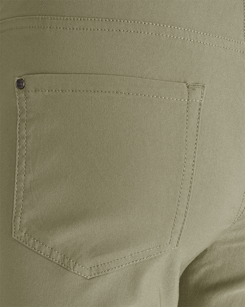 FQSHANTAL - POWER HOSE MIT ELASTICHEM BUND - GRUN