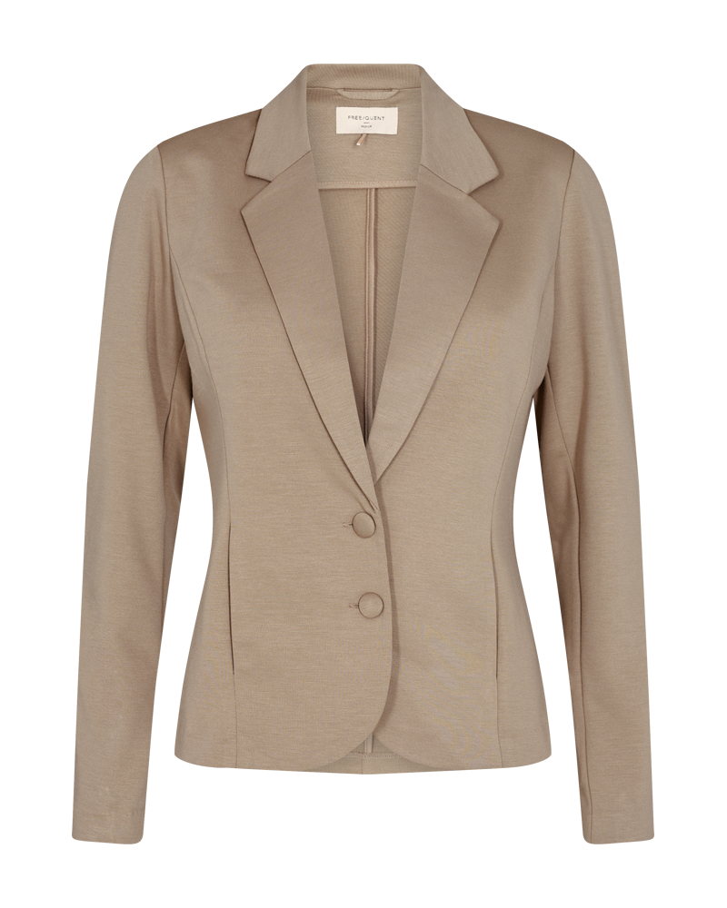 FQNANNI - FIGURBETONTER BLAZER - BRAUN