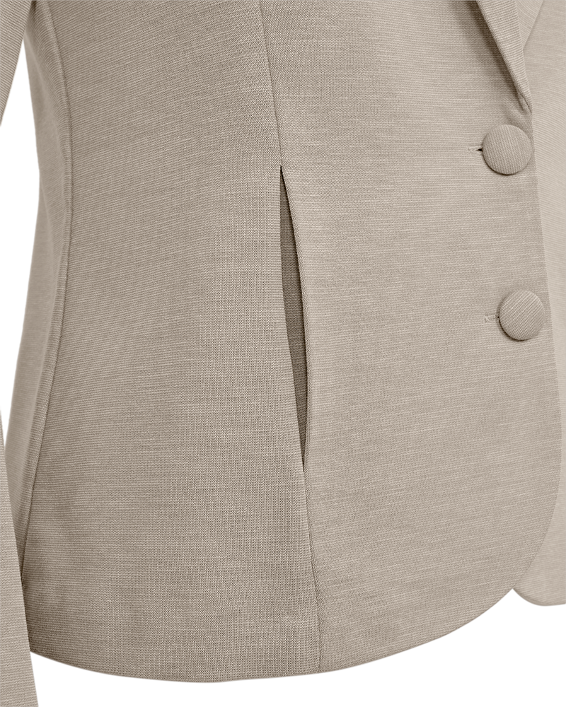 FQNANNI - FIGURBETONTER BLAZER - BRAUN