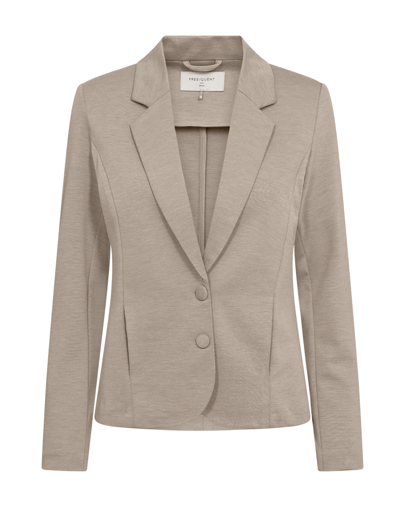 FQNANNI - FIGURBETONTER BLAZER - BRAUN
