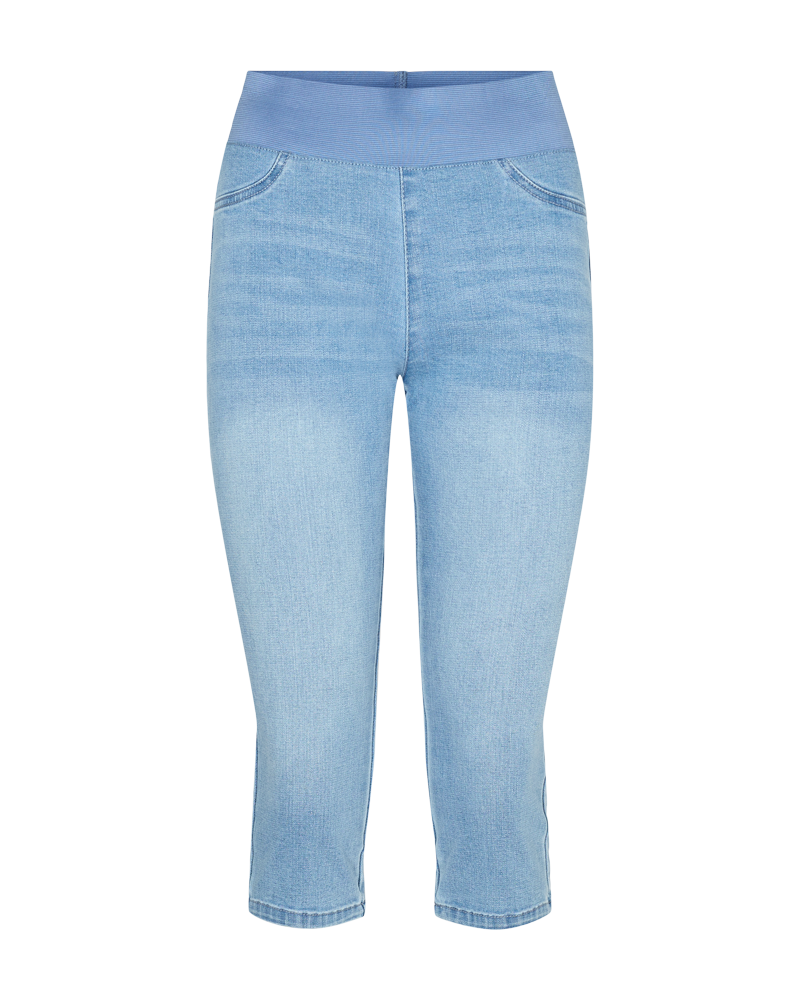 FQSHANTAL - CAPRI DENIM HOSE - BLAU