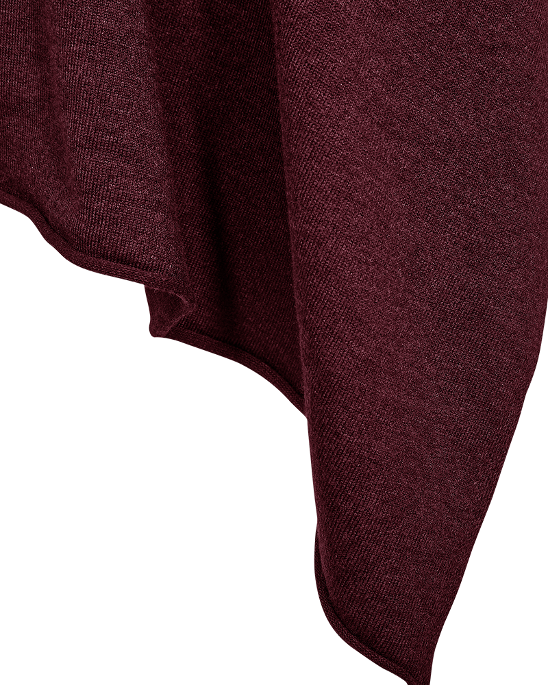 FQCLAUDISSE – PONCHO - BORDEAUX