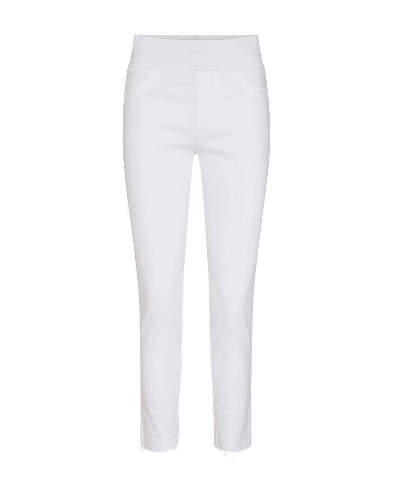 FQSHANTAL - KNÖCHELHOSE MIT ELASTISCHEM BUND - WEISS